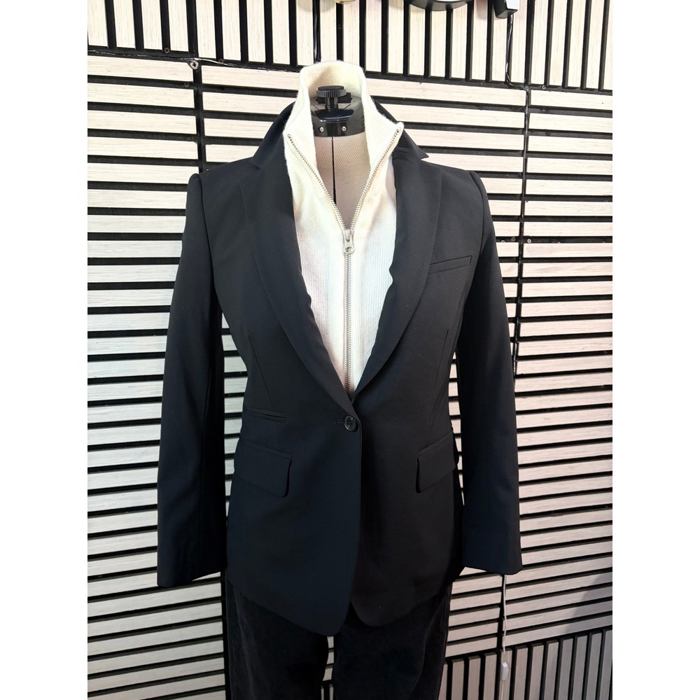 Iconic Veronica Beard Dickey Blazer Black Tailored Notch Lapel Designer Luxury 2